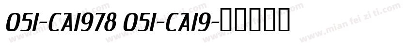 051-CAI978 051-CAI9字体转换